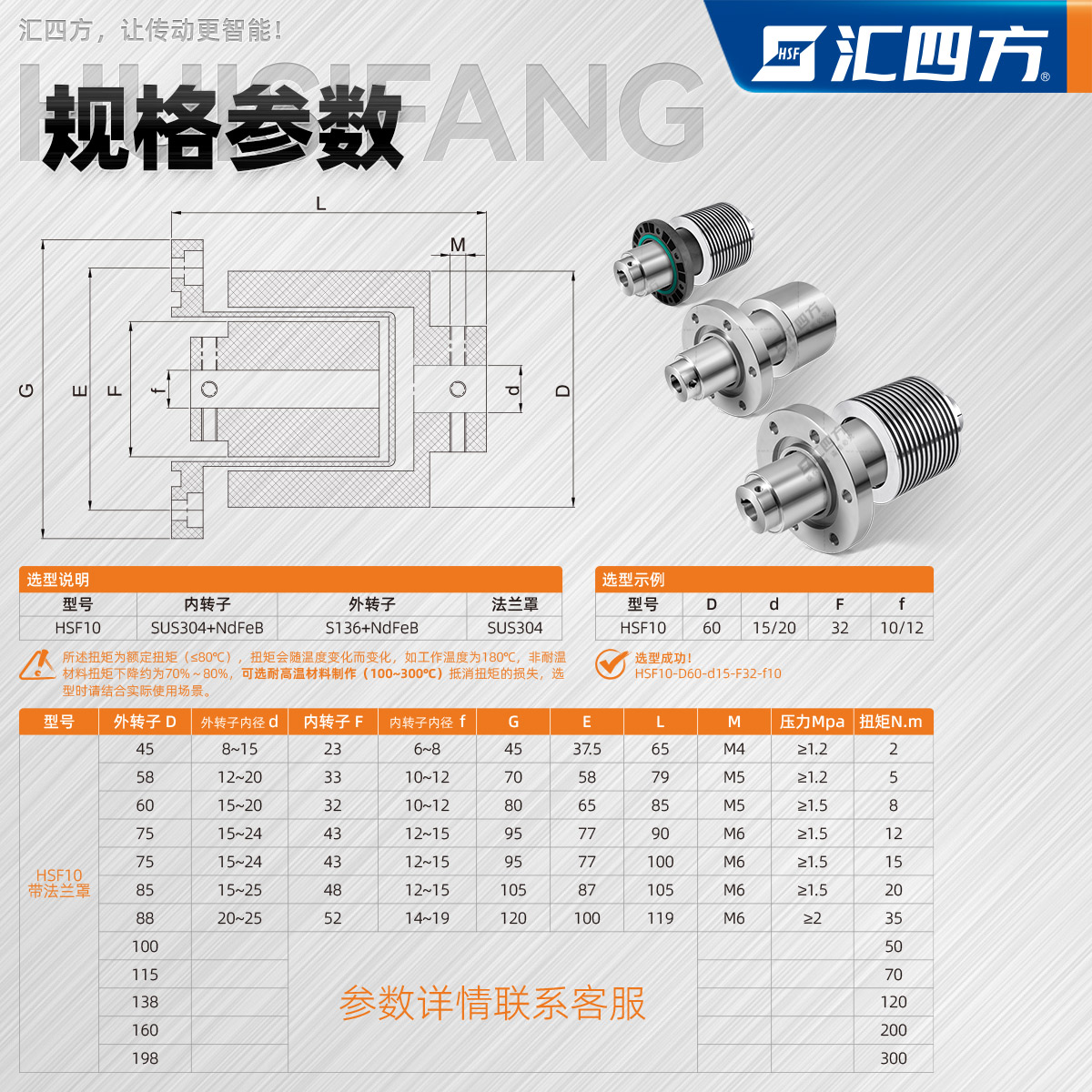 徑向磁力聯(lián)軸器 HSF10